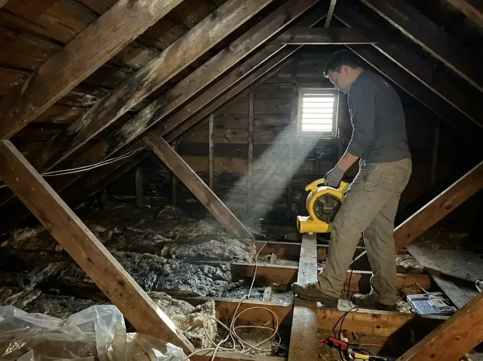 attic-water-damage-drying-proc-007 — frequently asked questions, Emergency Water Extraction & 24/7 Flood Response in Buena,…